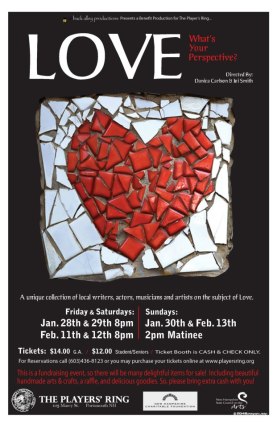 Love 2011 Original monologues & short dialogues Players' Ring Poster design Mat Kingsbury/2046